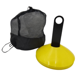 Фішка для розмітки поля кругла жовта 10 шт. на підставці з чохлом