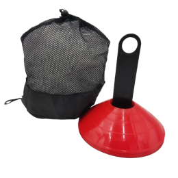 Фішка для розмітки поля кругла червона 10 шт. на підставці з чохлом