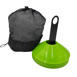 Фішка для розмітки поля кругла зелена 25 шт. на підставці з чохлом