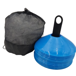 Фішка для розмітки поля кругла синя 100 шт. на підставці з чохлом