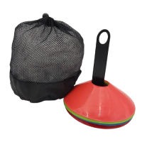 Набір фішок для розмітки поля круглих різнокольорових 10 шт. на підставці з чохломкупити у Київі