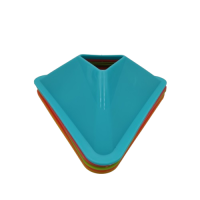 Набір фішок для розмітки поля трикутних різнокольорових 10 шт.  купити у Київі