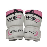 Рукавиці боксерські WSD 10 унц вініл рожевікупити у Київі