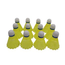 Набір воланів нейлонових для бадмінтона Whizz 870 12шт. жовті 