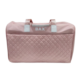 Сумка  спортивная дорожная BAX со строчкой розовая